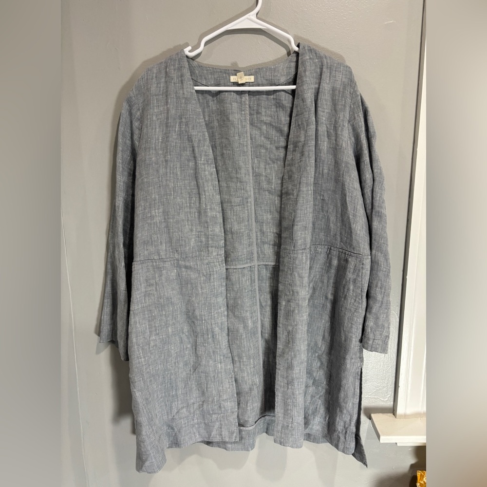 EILEEN FISHER - 100% Linen Jacket